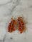 Boucles d'oreilles Boucles d'oreilles pendantes en or jaune 18 carats et corail 58 Facettes