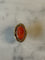 Bague 50 Bague camée corail en or jaune 18 carats 58 Facettes