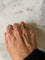 Bague 50 Bague camée corail en or jaune 18 carats 58 Facettes