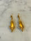 Boucles d'oreilles Pendants d'oreilles anciens en or jaune 18 carats émaillés 58 Facettes