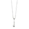Collier Collier - Motif pampille en or gris 18 carats et diamants 58 Facettes