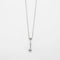 Collier Collier - Motif pampille en or gris 18 carats et diamants 58 Facettes