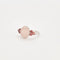 Bague 53 Bague en or blanc 18 carats, quartz rose et tourmalines 58 Facettes