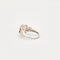 Bague 53 Bague en or blanc 18 carats, quartz rose et tourmalines 58 Facettes