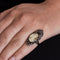 Bague 49 Bague à portrait - Bague en or rose 14 carats, diamants et rubis 58 Facettes