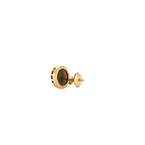 Boucles d'oreilles Boucles d’oreilles - Opales noires et diamant en or jaune 18 carats 58 Facettes