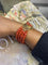 Bracelet Bracelet manchette Napoléon III en or jaune 18 carats et corail 58 Facettes