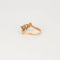 Bague 55.5 Bague diamants fin XIXe en or rose 18 carats et platine 58 Facettes
