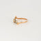 Bague 55.5 Bague diamants fin XIXe en or rose 18 carats et platine 58 Facettes