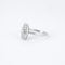 Bague 60.5 Bague Art déco tonneau en or gris 18 carats et platine, diamants 58 Facettes