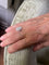Bague 60.5 Bague Art déco tonneau en or gris 18 carats et platine, diamants 58 Facettes