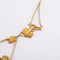 Collier Collier draperie aux œillets en or jaune 18 carats et perles 58 Facettes