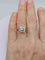 Bague 65 Bague vintage carrée en or gris 18k et diamants 58 Facettes