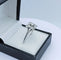 Bague 65 Bague vintage carrée en or gris 18k et diamants 58 Facettes