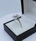 Bague 65 Bague vintage carrée en or gris 18k et diamants 58 Facettes