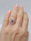 Bague 52 Bague ovale fin XIXe en or jaune 18K rubis et diamants 58 Facettes