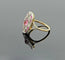 Bague 52 Bague ovale fin XIXe en or jaune 18K rubis et diamants 58 Facettes