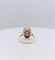 Bague 52 Bague ovale fin XIXe en or jaune 18K rubis et diamants 58 Facettes