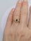 Bague 57 Bague tourbillon en or jaune 18k avec saphir ovale et diamants 58 Facettes