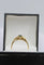 Bague 57 Bague tourbillon en or jaune 18k avec saphir ovale et diamants 58 Facettes