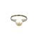 Bague 55 Bague vintage en or gris 18k, perle de culture et diamants 58 Facettes