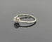 Bague 53 Bague solitaire vintage en or gris 18K avec diamant 58 Facettes