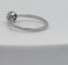 Bague 53 Bague solitaire vintage en or gris 18K avec diamant 58 Facettes