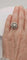 Bague 53 Bague vintage en platine en fleur sertie de diamants 58 Facettes
