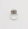 Bague 53 Bague vintage en platine en fleur sertie de diamants 58 Facettes