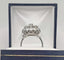 Bague 53 Bague vintage en platine en fleur sertie de diamants 58 Facettes