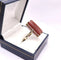 Bague 55 Bague réversible vintage en or gris 18K, améthyste et cornaline 58 Facettes
