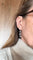 Boucles d'oreilles Dormeuses longues en or gris 18K serties de diamants 58 Facettes