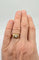 Bague 51 Bague rétro en or jaune 18K sertie d’un diamant 58 Facettes
