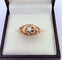 Bague 51 Bague rétro en or jaune 18K sertie d’un diamant 58 Facettes