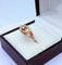 Bague 51 Bague rétro en or jaune 18K sertie d’un diamant 58 Facettes