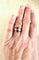 Bague 52.5 Bague Toi & Moi vintage en or jaune 18K avec rubis poire et diamants 58 Facettes