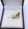 Bague 52.5 Bague Toi & Moi vintage en or jaune 18K avec rubis poire et diamants 58 Facettes