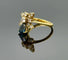 Bague 58 Bague duchesse vintage en or jaune 18K sertie de saphir et diamants 58 Facettes