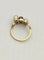 Bague 53 Bague trilogie ancienne en or 18K avec perles, grenat et diamants 58 Facettes