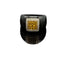 Bague 54 Guy Laroche - Bague en céramique noire en or jaune 18K, citrines et diamants 58 Facettes