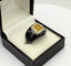 Bague 54 Guy Laroche - Bague en céramique noire en or jaune 18K, citrines et diamants 58 Facettes