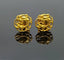 Boutons de manchette Boutons de manchette vintage chimère en or jaune 18k 58 Facettes