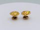 Boutons de manchette Boutons de manchette vintage chimère en or jaune 18k 58 Facettes