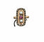 Bague 54 Bague XIXe siècle en or rose 18K sertie de rubis, perles et diamants 58 Facettes