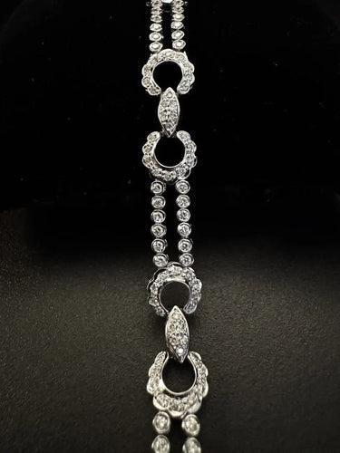 Bracelet Bracelet en or blanc 18 carats et diamants 2,5 ct 58 Facettes