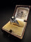 Bague 53 Bague en platine avec saphir et diamants 58 Facettes