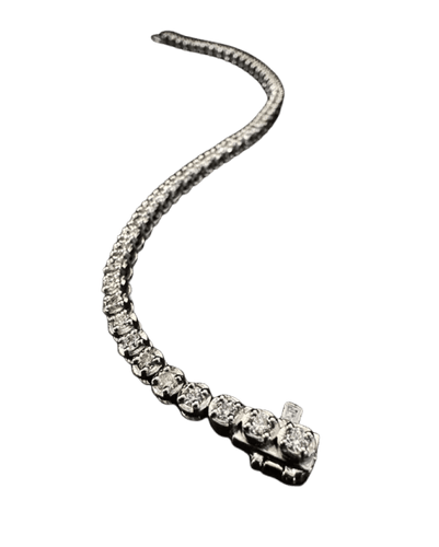 Bracelet Bracelet de tennis en or blanc et diamants 58 Facettes