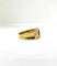 Bague 55 Bague toi et moi en or jaune 18 carats tourmaline et aigue-marine 58 Facettes