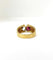 Bague 55 Bague toi et moi en or jaune 18 carats tourmaline et aigue-marine 58 Facettes
