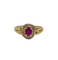Bague 57 Bague en or jaune avec rubis et diamants 58 Facettes